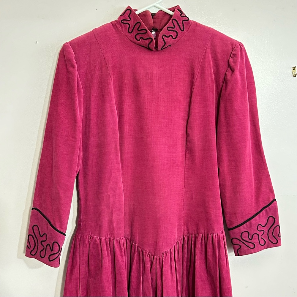 Vintage Belle France Corduroy Dress - Picture 9 of 10